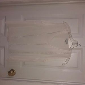 WHITE SILKY DRESS SHIRT